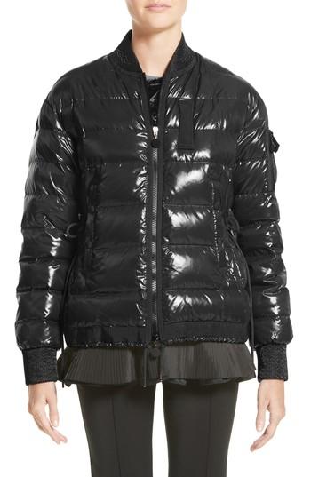 Women's Moncler Lucy Peplum Down Puffer Jacket
