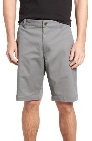 Men's Rvca The Week-end Stretch Twill Chino Shorts - Grey