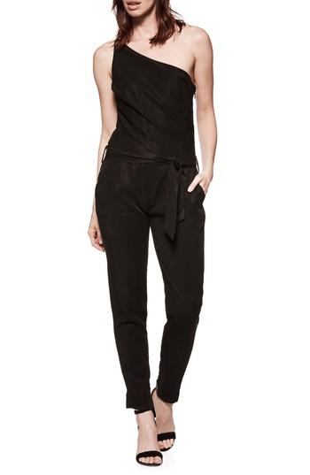 Women's Paige Maise One-shoulder Jumpsuit - Black