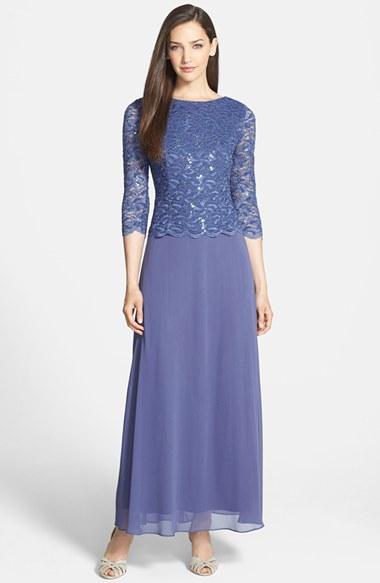 Women's Alex Evenings Mock Two-piece Dress