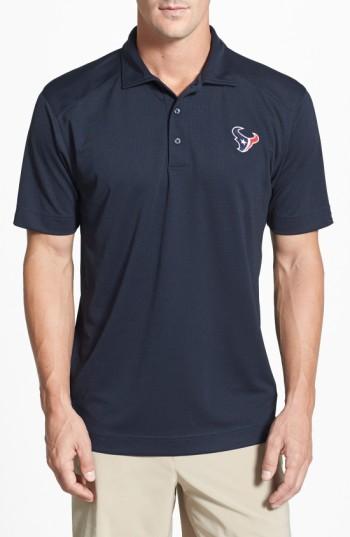 Men's Cutter & Buck Houston Texans - Genre Drytec Moisture Wicking Polo