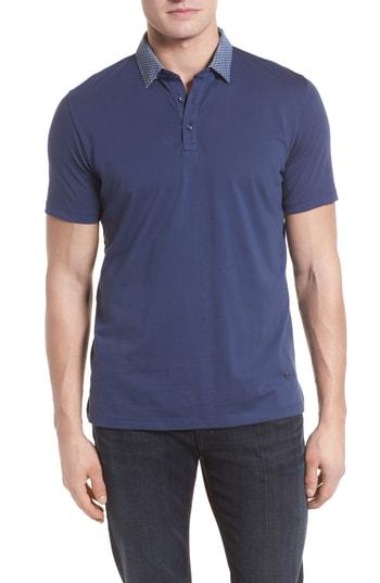 Men's Stone Rose Jersey Polo (s) - Blue