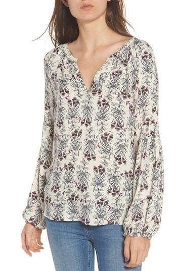 Women's Hinge Blouson Sleeve Top - Ivory