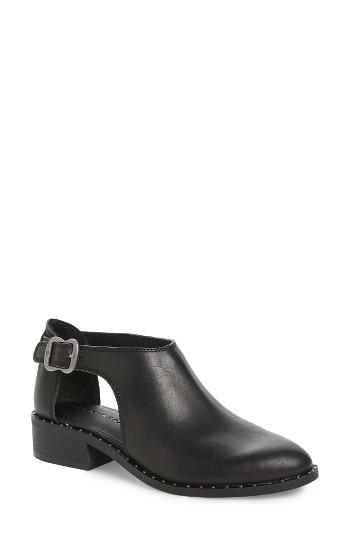 Women's Lucky Brand Giovanna Cutout Bootie .5 M - Black