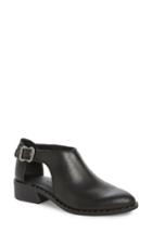 Women's Lucky Brand Giovanna Cutout Bootie .5 M - Black