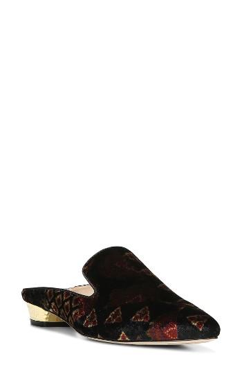 Women's Sam Edelman Augustine Patterned Loafer Mule M - Black