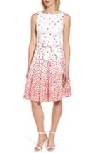 Women's Anne Klein New York Scattered Dot Stretch Cotton Dress - White