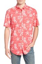 Men's Vineyard Vines Classic Murray Fit Sport Shirt, Size Small - Red