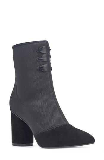 Women's Nine West Carolina Pointy Toe Bootie .5 M - Black