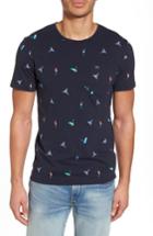Men's Superdry Allover Print Lite Pocket T-shirt - Blue