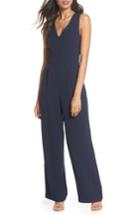 Women's Eliza J Cutout Back Jumpsuit - Blue