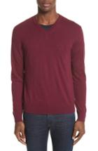 Men's Burberry Randolf Cashmere & Cotton Sweater - Blue