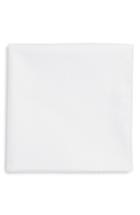Men's Ted Baker London Solid Cotton Pocket Square, Size - White