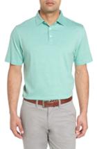 Men's Peter Millar Crown Stripe Polo, Size - Green