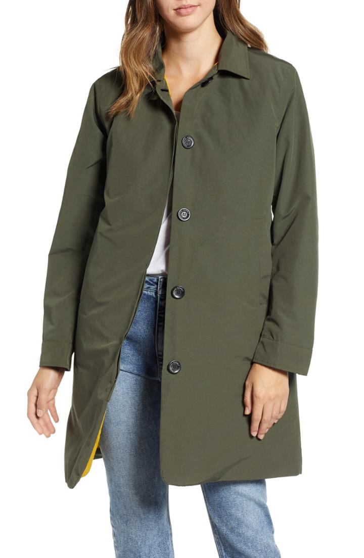 Women's Marc New York Melton Asymmetrical Zip Coat