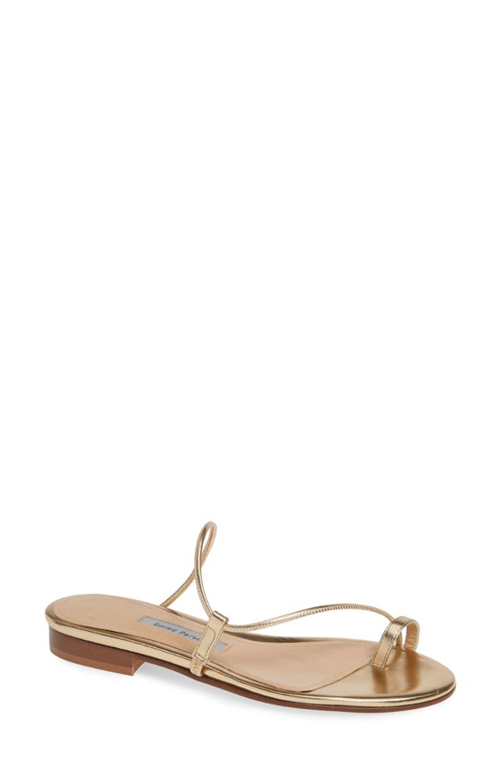Women's Emme Parsons Susan Slide Sandal Us / 38eu - Metallic