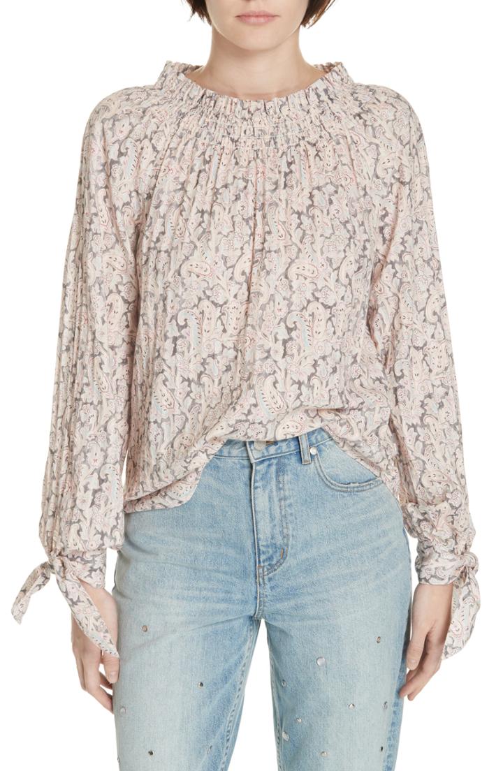 Women's La Vie Rebecca Taylor Paisley Blouse - Ivory