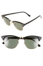 Men's Ray-ban Classic Clubmaster 51mm Sunglasses - Black/ Green