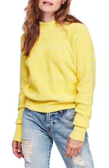 Women's Free People Too Good Sweater - Yellow