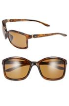 Women's Oakley 'step Up' 62mm Polarized Sunglasses - Tortoise/ Bronze Polar