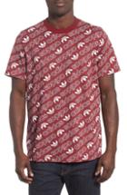 Men's Adidas Originals Monogram All-over Print T-shirt - Burgundy