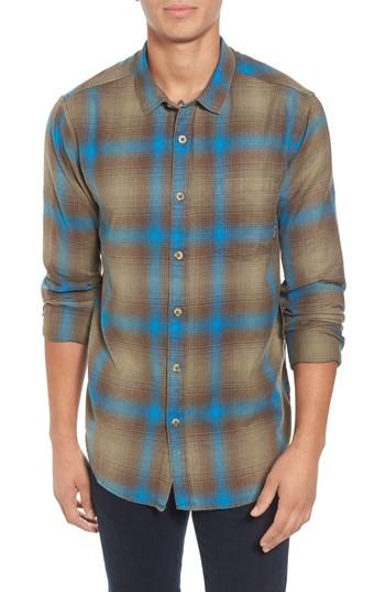 Men's Billabong Freemont Flannel Shirt, Size - Green
