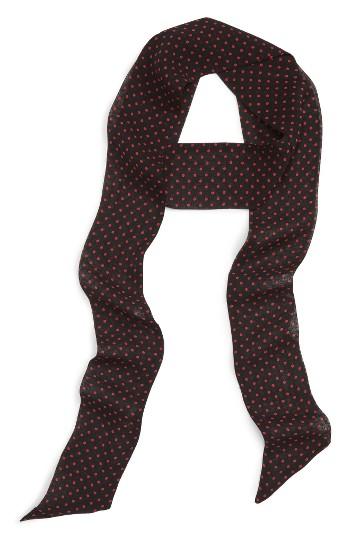 Women's Vanessa Mooney The Nara Skinny Scarf, Size - Black