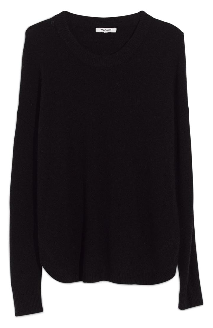 Women's Madewell Westlake Pullover Sweater - Black