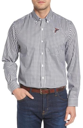 Men's Cutter & Buck League Atlanta Falcons Fit Sport Shirt, Size Small - Black