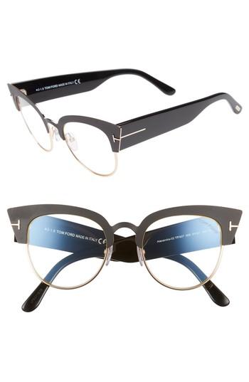 Women's Tom Ford Alexandra 51mm Sunglasses - Black/ Clear