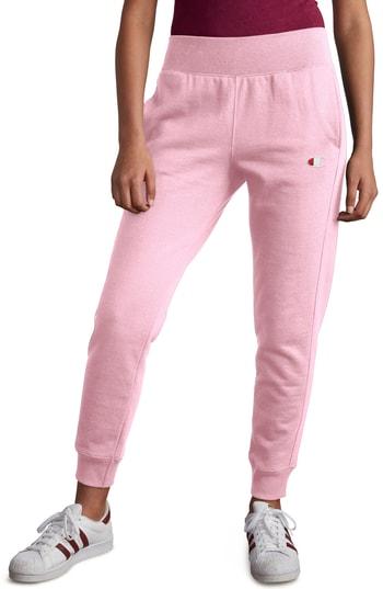 Women's Champion Reverse Weave Jogger Pants, Size - Pink