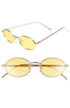 Women's Prive Revaux X Madelaine Petsch The Candy 50mm Round Sunglasses - Gold/ Yellow