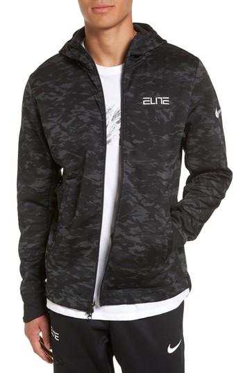 Men's Nike Therma Elite Dry Zip Hoodie - Black