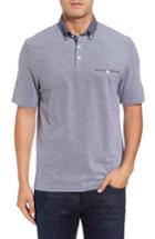 Men's Thomas Dean Button Down Polo - Blue