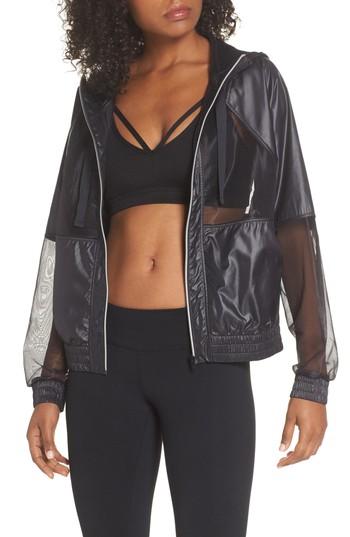 Women's Zella Sheer Mix Jacket - Black