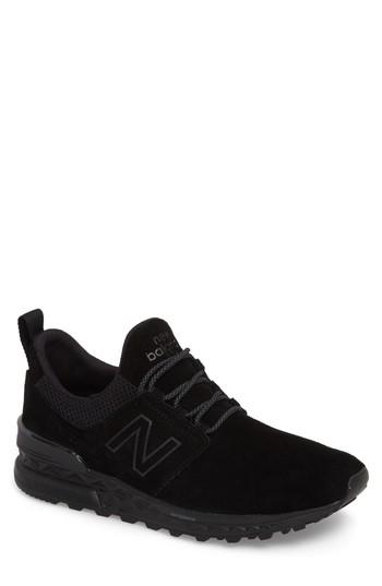 Men's New Balance 574 Decon Sneaker D - Black