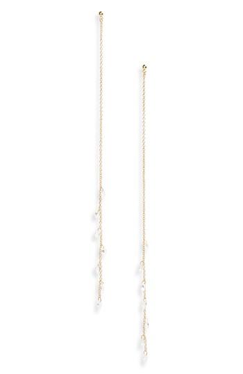 Women's Panacea Linear Chain & Crystal Earrings
