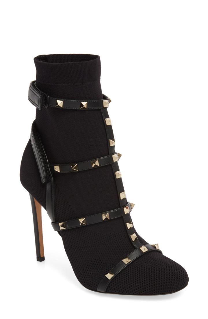Women's Valentino Garavani Rockstud Bodytech Bootie Us / 35eu - Black
