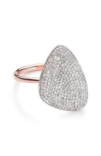 Women's Monica Vinader Nura Diamond Teardrop Ring