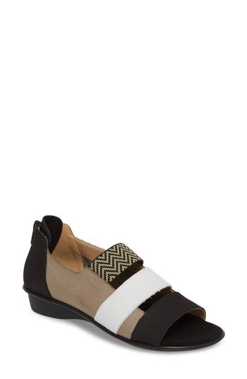 Women's Sesto Meucci Elise Peep Toe Sandal M - Beige