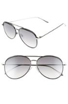Women's Jimmy Choo Reto 57mm Sunglasses - Shiny Black/ Grey Silver