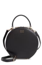 Oad New York Mini Circle Pebbled Leather Satchel - Beige