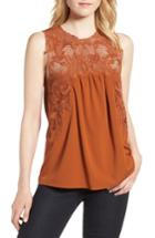Women's Chelsea28 Lace Yoke Top - Orange