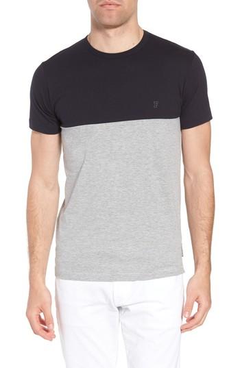 Men's French Connection Block Crewneck T-shirt - Blue