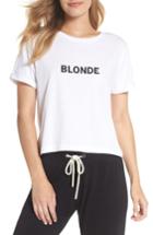 Women's Brunette The Label Blonde Crop Tee - White