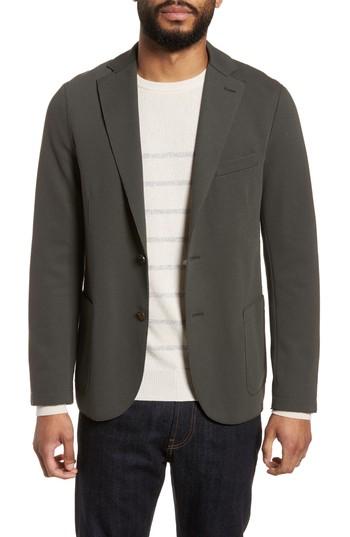Men's Eleventy Trim Fit Laser Cut Pique Jacket