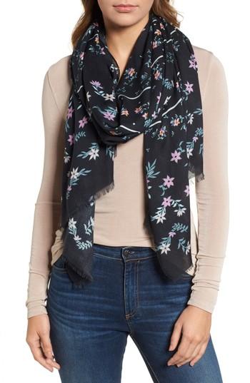 Women's Rebecca Minkoff Twilight Floral Scarf, Size - Black