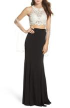 Women's Jvn By Jovani Two-piece Gown & Shawl