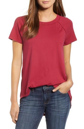 Women's Caslon Lace Back Swing Tee - Red