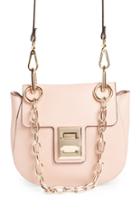 Steve Madden Draped Chain Faux Leather Crossbody Bag - Pink